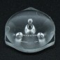 Линза широкоугольная (TV back light lens), 2835/3030, эфф-93%, ~160°, D-15,5mm  H-5,8mm, PMMA