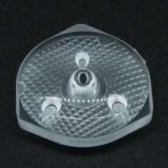 Линза широкоугольная (TV back light lens), 2835/3030, эфф-93%, ~160°, D-15,5mm  H-5,8mm, PMMA