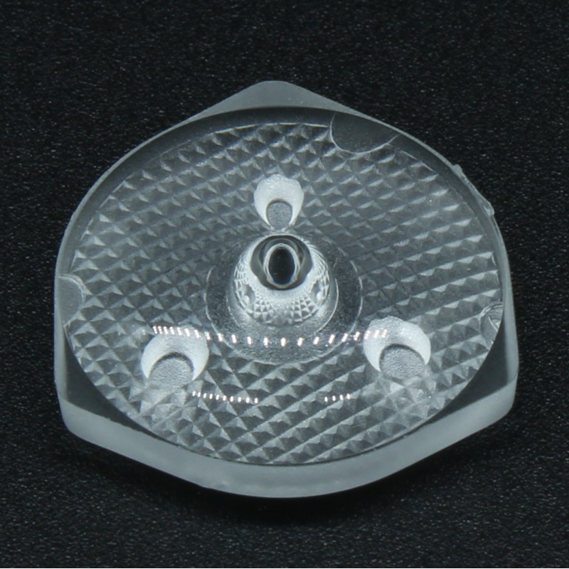 Линза широкоугольная (TV back light lens), 2835/3030, эфф-93%, ~160°, D-15,5mm  H-5,8mm, PMMA