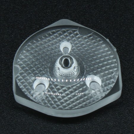 Линза широкоугольная (TV back light lens), 2835/3030, эфф-93%, ~160°, D-15,5mm  H-5,8mm, PMMA