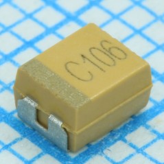 Конденсатор танталовый 47мкФ ±10% 10В типоразмер B низкое ESR
