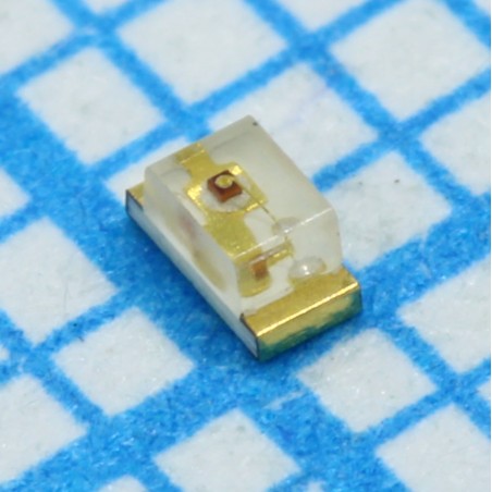 Светодиод smd 1,6х0,8мм/красный/627нм/8-150мКд/прозрачный/120°
