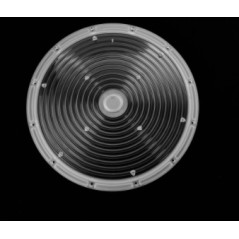 Круглая групповая линза под светодиоды 2835, 3030  D-263mm H-10.3mm  эфф-88%   60°