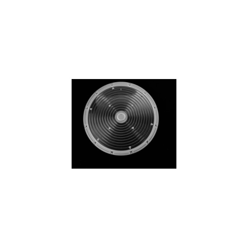Круглая групповая линза под светодиоды 2835, 3030  D-263mm H-10.3mm  эфф-88%   60°