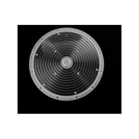 Круглая групповая линза под светодиоды 2835, 3030  D-263mm H-10.3mm  эфф-88%   60°