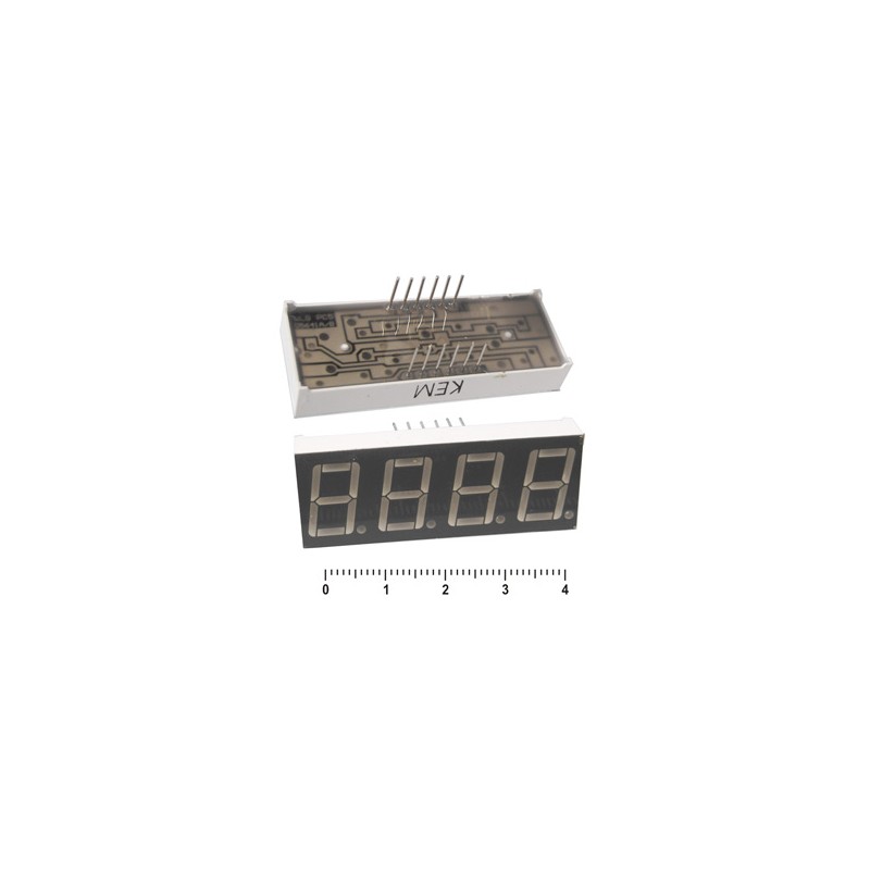 4-х разрядный индикатор 14,2мм/красный/ОК 4-х разрядный индикатор 14,2мм/красный/ОК