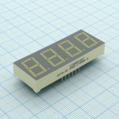4-х разрядный индикатор 14,22мм/красный/640нм/12-45мкд