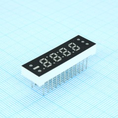 4-х разрядный индикатор 6,2мм/красный/660нм/15-20мкд/ОА
