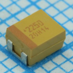 Конденсатор танталовый твердотельный 20В 2.2мкФ ±10% SMD серия TAJ