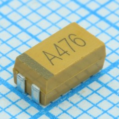 ЧИП-конденсатор танталовый 68мкФ 16В типоразмер C ±10% (6х3.2х2.6мм) SMD 6032-28 0.2Ом 125°С лента на катушке