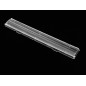 Линейная линза для светодиодов 2835/3030/5630, 90%, Double Asymmetric 25°, 280mm x 40mm, PC-1250Z
