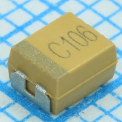 ЧИП-конденсатор танталовый 1мкФ ±10% 35В типоразмер B (3.5 X 2.8 X 1.9мм) 125С лента на катушке