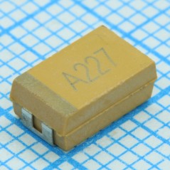 ЧИП-конденсатор танталовый 220мкФ ±10% 16В типоразмер D (7.3 X 4.3 X 2.8мм) 125С лента на катушке