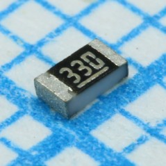 ЧИП-резистор толстопленочный 0603 33Ом ±1% 0.1Вт ±200ppm/°C Pad автомобильного применения лента на катушке