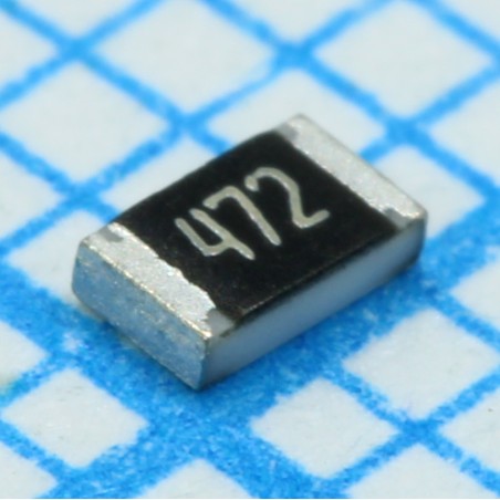 Резистор толстопленочный 0805 4.7кОм ±5% 0.125Вт ±200ppm/°C для поверхностного монтажа литой