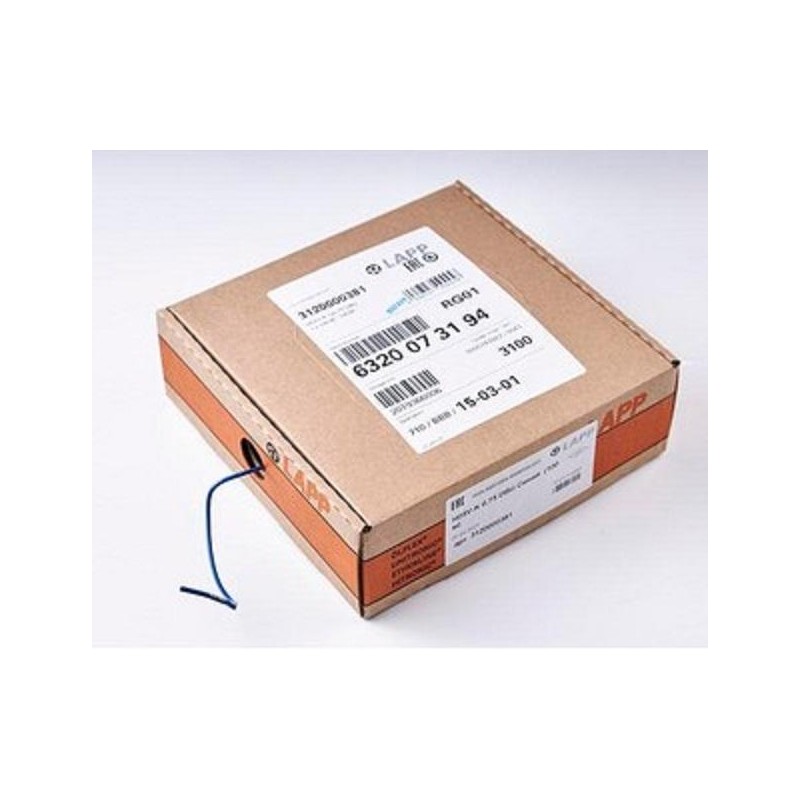 Провод H05V-K 1х0.5 BK (коробка) (уп.100м) LAPP 3120000356
