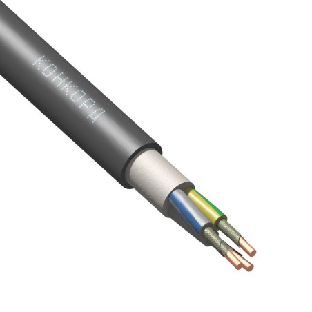 Кабель ПвПГнг(А)-FRHF 3х1.5 (N PE) 1кВ (м) Конкорд 8188