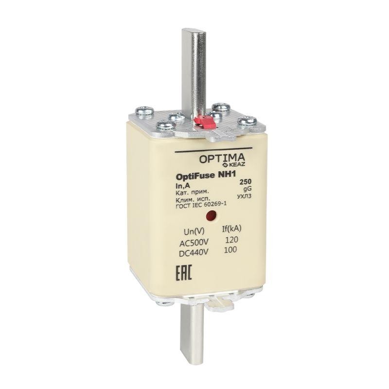Вставка плавкая OptiFuse NH1-63-gG-УХЛ3 КЭАЗ 374940 Вставка плавкая OptiFuse NH1-63-gG-УХЛ3 КЭАЗ 374940