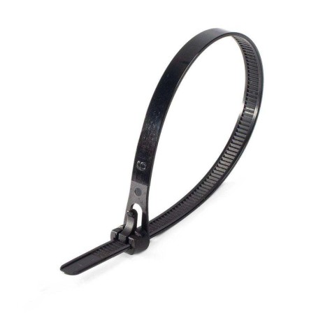 Стяжка нейлоновая КСР 7.5х250 (ч) (уп.100шт) Fortisflex 80145