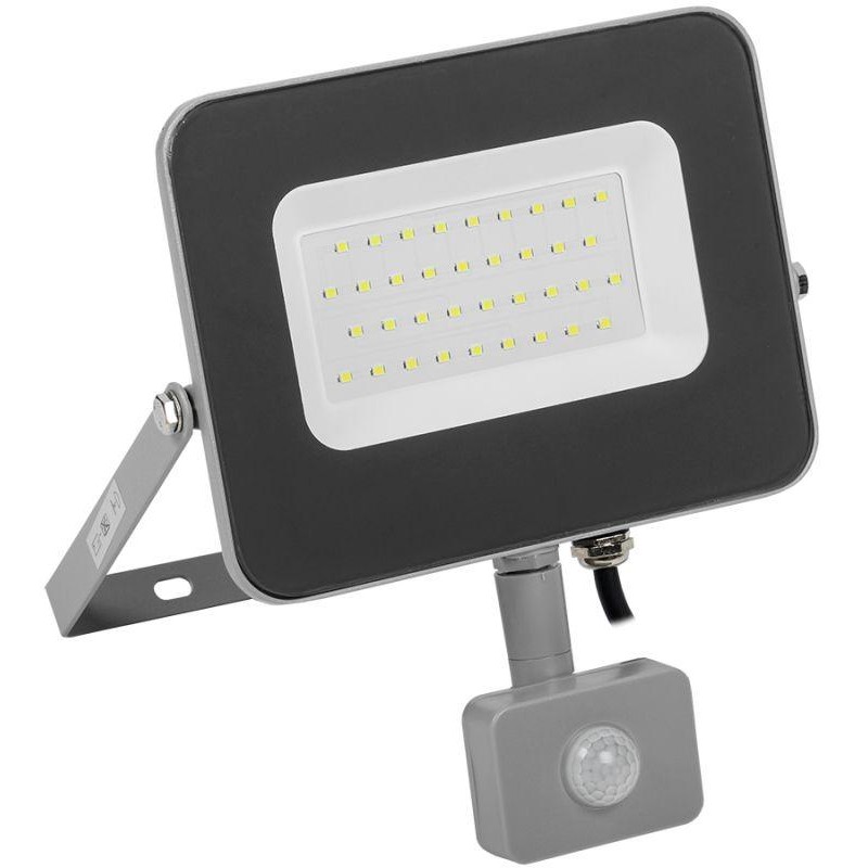 Прожектор светодиодный СДО 07-30Д 30Вт 6500К IP54 с датчиком движ. сер. IEK LPDO702-30-K03 Прожектор светодиодный СДО 07-30Д 30Вт 6500К IP54 с датчиком движ. сер. IEK LPDO702-30-K03