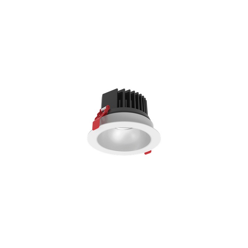 Светильник светодиодный DL-Spark 25Вт 4000К IP44 150х105 60град. встраив. с матов. серебр. рефлектором бел. VARTON V1-R0-00434-1