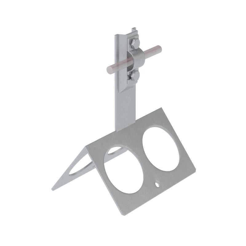 Держатель болтовой коньковый BKDB-H80-D5-10 INOX304 для прутка d5-10мм H-80мм нерж. с широк. осн. сталь КМ MA0120 Держатель болтовой коньковый BKDB-H80-D5-10 INOX304 для прутка d5-10мм H-80мм нерж. с широк. осн. сталь КМ MA0120