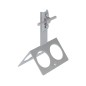 Держатель болтовой коньковый BKDB-H80-D5-10 INOX304 для прутка d5-10мм H-80мм нерж. с широк. осн. сталь КМ MA0120 Держатель болтовой коньковый BKDB-H80-D5-10 INOX304 для прутка d5-10мм H-80мм нерж. с широк. осн. сталь КМ MA0120