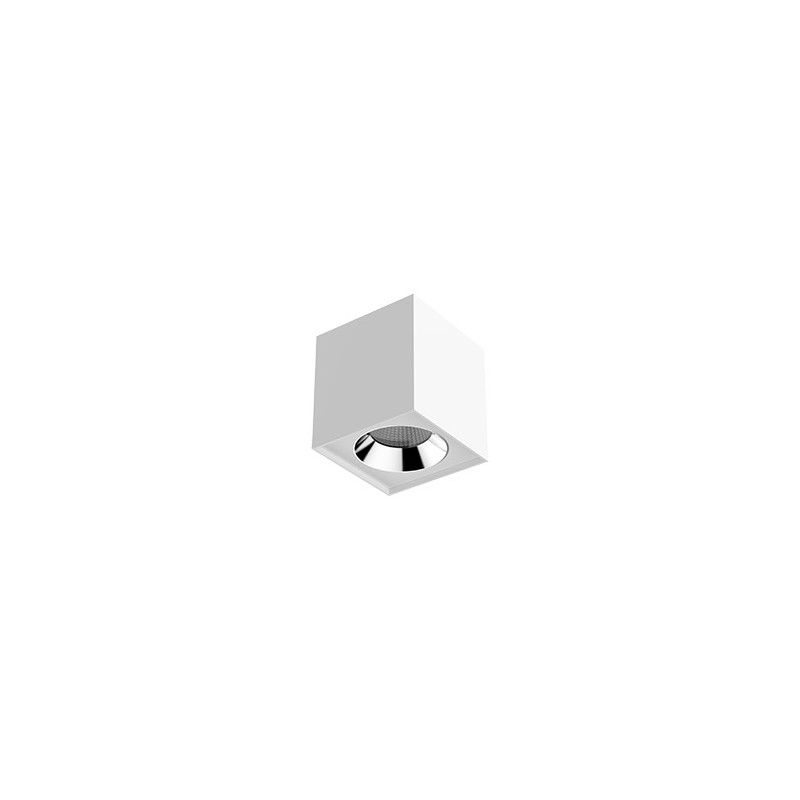 Светильник светодиодный DL-02 Cube 36Вт 3000К 150х160 35град. накладной матов. бел. RAL9010 VARTON V1-R0-00360-20000-2003630