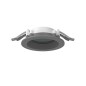 Светильник светодиодный DL-01 Pro 100мм 13Вт 3000К CRI90 120х49мм IP65/40 защ. силикат. стекло RAL7045 сер. муар VARTON V1-RF-7R