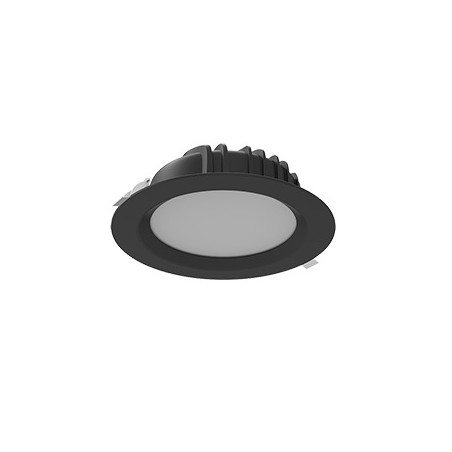 Светильник светодиодный DL-01 230х81 40Вт Tunable White (2700-5700К) IP54/20 круглый встраив. RAL9005 черн. муар диммер DALI VAR