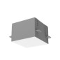 Светильник светодиодный DL-Grill для потолка Грильято 150х150 15Вт 3000К 140х140х100 IP40 встраив. RAL7045 сер. муар VARTON V1-R