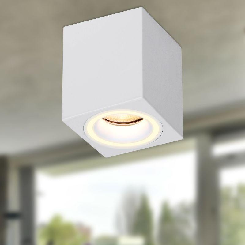Светильник OL46 WH MR16 GU10 IP20 настенно-потолочн. спот бел. Эра Б0059797