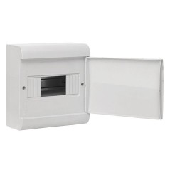 Щит ЩРН-П-8 IP41 бел. дверца (пром. упак.) Basic EKF pb-n-8w-bas