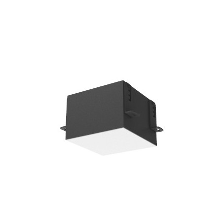 Светильник светодиодный DL-Grill для потолка Грильято 150х150 15Вт 4000К 140х140х100 IP40 встраив. RAL9005 черн. муар VARTON V1-