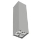 Светильник светодиодный DL-Box Reflect Multi 2х2 14Вт 3000К 80х80х300 накладной 35град.х75град. RAL7045 сер. муар VARTON V1-R0-7