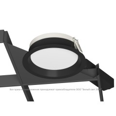 Светильник аварийный BS-DL-10-L2-LED V05 Black 3000К Белый Свет a30250