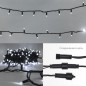 Гирлянда светодиодная "Нить" 10м 100LED бел. 10Вт 230В IP65 постоян. свечение провод ПВХ черн. (нужен шнур питания 303-500) Neon