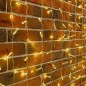 Гирлянда светодиодная "Занавес" 2х9м 1200LED тепл. бел. 230В IP65 эффект мерцания провод ПВХ прозр. соединяется нужен шнур 303-5