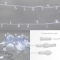 Гирлянда светодиодная "Нить" 10м 200LED бел. 15Вт 230В IP65 постоян. свечение провод ПВХ прозр. (нужен шнур питания 303-500-1) N