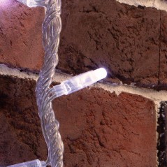 Гирлянда светодиодная "Светодиодный Дождь" 2х6м 360LED бел. 23Вт 24В IP65 эффект водопада с трансф. провод ПВХ прозр. Neon-Night