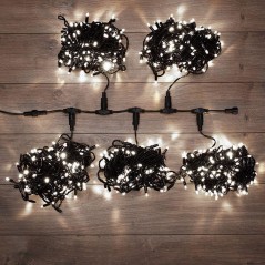 Гирлянда светодиодная "LED ClipLight" 5 нитей х20м 665LED бел. 50Вт 24В IP65 эффект мерцания трансф. в компл. Neon-Night 323-605