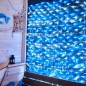 Гирлянда светодиодная "Сеть" 2х1.5м 288LED бел./син. 24Вт 220-240В IP65 с контроллером 8 режимов провод ПВХ черн. Neon-Night 215
