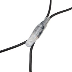 Гирлянда светодиодная "Сеть" 2х1.5м 288LED бел./син. 24Вт 220-240В IP65 с контроллером 8 режимов провод ПВХ черн. Neon-Night 215