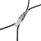 Гирлянда светодиодная "Сеть" 2х1.5м 288LED бел./син. 24Вт 220-240В IP65 с контроллером 8 режимов провод ПВХ черн. Neon-Night 215