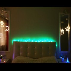 Фигура светодиодная "Колокольчик" 200х160х10мм 8LED тепл. бел. 1Вт 4.5В IP20 на присоске с подвесом элементы питания 3хAAA (в ко