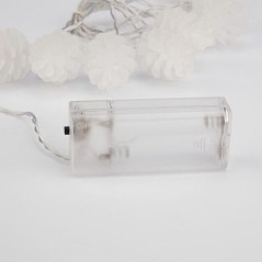 Гирлянда светодиодная "Шишки" 1.5м 10LED тепл. бел. 0.1Вт IP20 провод ПВХ прозр. элементы питания 2хAA (не в компл.) Neon-Night 