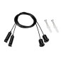 Подвес ARL-S-2x2m Set BLACK (Pad 9х2мм) металл Arlight 042735