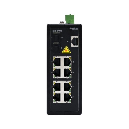 Коммутатор промышленный управляемый Ethernet L2 8х10/100/1000BaseT 2х100/1000/2500BaseX SFP SE NSETM210T08X02B
