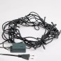 Гирлянда светодиодная "Твинкл Лайт" 6м 40LED тепл. бел. 5.1Вт 220-240В IP20 с контроллером 8 режимов провод ПВХ темн. зел. Neon-