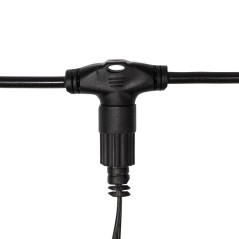 Гирлянда светодиодная "LED ClipLight" 5 нитей х20м 665LED тепл. бел. 50Вт 24В IP65 эффект мерцания flashing бел. Neon-Night 323-